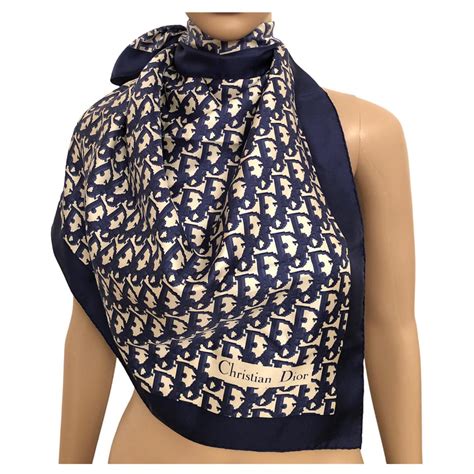 foulard dior bleu